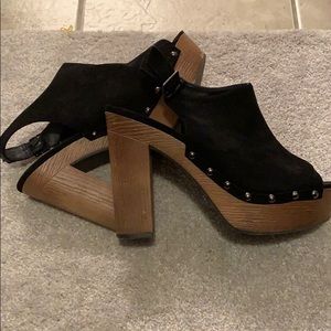 Indigo Rd. Black, Block Heels! Worn once!